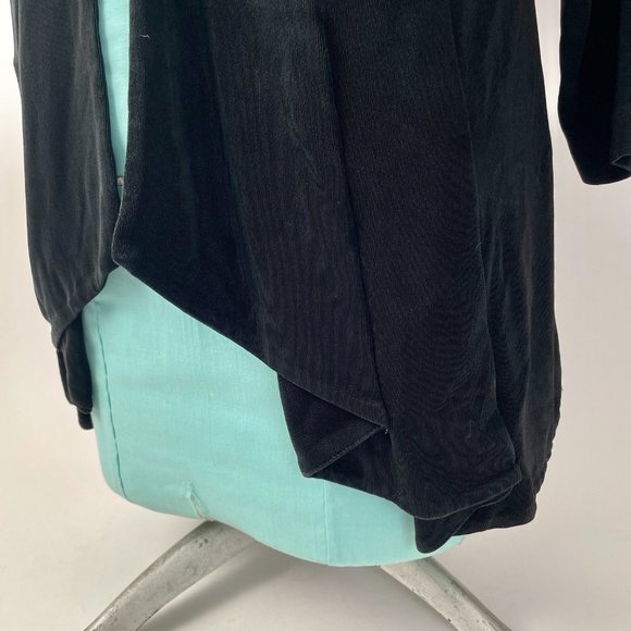 Chico's Travelers Collection Wrinkle Free Long Open Cardigan, Black, Size 2 (L) - Picture 4 of 8